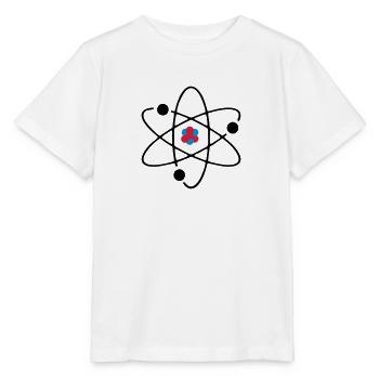 Atom 3farbig - Stanley/Stella Kinder T-Shirt MINI CREATOR  - Weiß - Vorne - Maike (125cm)
