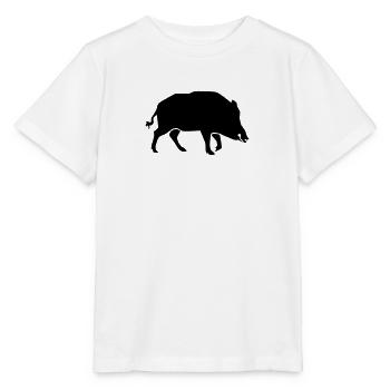 Wild boar - Stanley/Stella MINI CREATOR Kids’ T-Shirt - white - Front - Maike (125cm)
