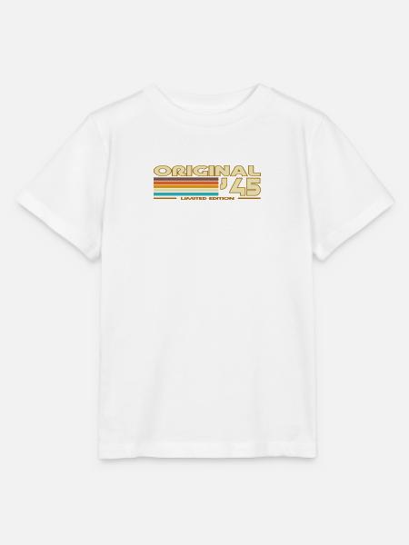 Original45 Rainbow Stripe Limited Edition - Stanley/Stella Kinder T-Shirt MINI CREATOR - Weiß