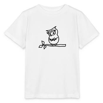 chouette - T-shirt bio MINI CREATOR Stanley/Stella Enfant - blanc - Devant - Maike (125cm)