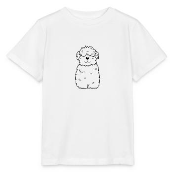 Dog drawing - Stanley/Stella MINI CREATOR Kids’ T-Shirt - white - Front - Maike (125cm)