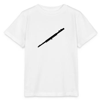 Flöte - Stanley/Stella Kinder T-Shirt MINI CREATOR  - Weiß - Vorne - Maike (125cm)