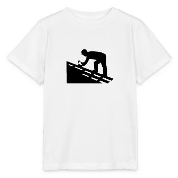 Couvreur - T-shirt bio MINI CREATOR Stanley/Stella Enfant - blanc - Devant - Maike (125cm)