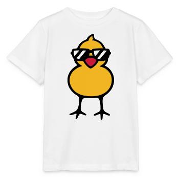 cool chick (rd) - T-shirt bio MINI CREATOR Stanley/Stella Enfant - blanc - Devant - Maike (125cm)