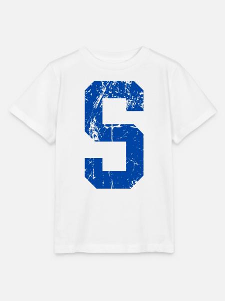 Retro Sportbuchstaben - Stanley/Stella Kinder T-Shirt MINI CREATOR - Weiß