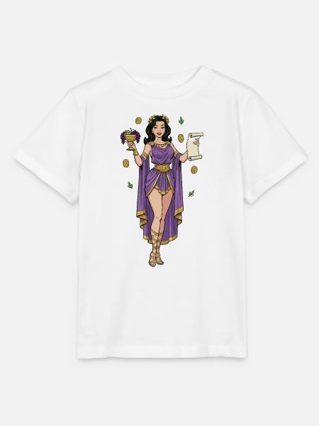 Griechische Frau mit Trauben - Stanley/Stella Kinder T-Shirt MINI CREATOR  - Weiß