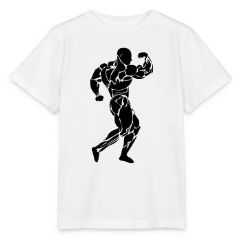 Musculation - T-shirt bio MINI CREATOR Stanley/Stella Enfant - blanc - Devant - Maike (125cm)