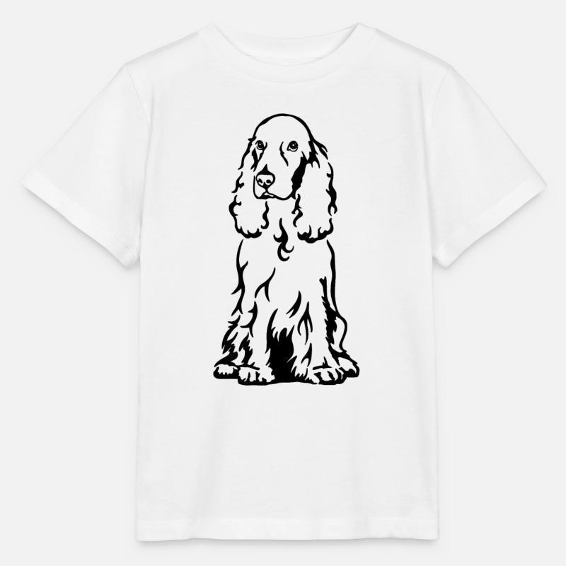 Cocker Spaniel - T-shirt bio MINI CREATOR Stanley/Stella Enfant - blanc