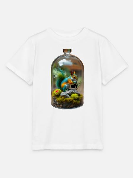 Eichhörnchen im Glas - Stanley/Stella Kinder T-Shirt MINI CREATOR - Weiß