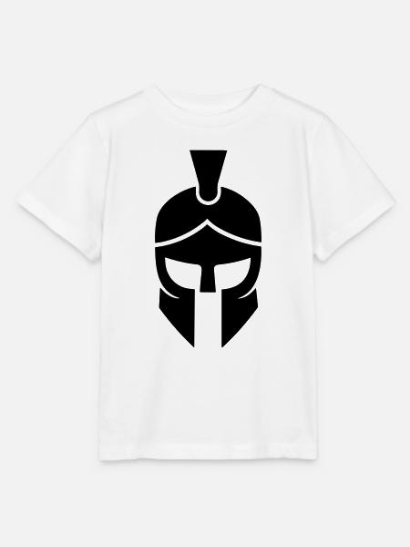 Spartanischer Helm - Stanley/Stella Kinder T-Shirt MINI CREATOR - Weiß