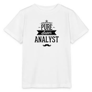100 percent pure super analyst - Stanley/Stella Kinder T-Shirt MINI CREATOR  - Weiß - Vorne - Maike (125cm)