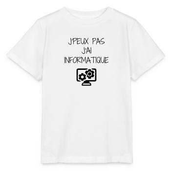 Computer / Informatiker / Aussenseiter / Ingenieur - Stanley/Stella Kinder T-Shirt MINI CREATOR  - Weiß - Vorne - Maike (125cm)