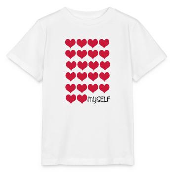 love love MYSELF - Stanley/Stella MINI CREATOR Kids’ T-Shirt - white - Front - Maike (125cm)