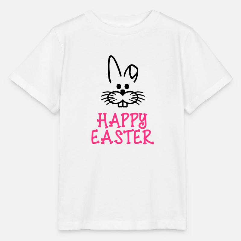 Happy Easter - T-shirt bio MINI CREATOR Stanley/Stella Enfant - blanc