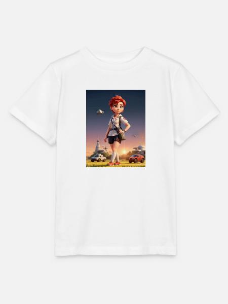 Kinderfreundliche Animationskrankenschwester - Stanley/Stella Kinder T-Shirt MINI CREATOR  - Weiß