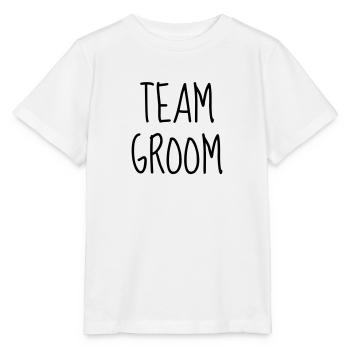 Mariage Amour Marié Mariée EJG EVJF Mari Femme - T-shirt bio MINI CREATOR Stanley/Stella Enfant - blanc - Devant - Maike (125cm)