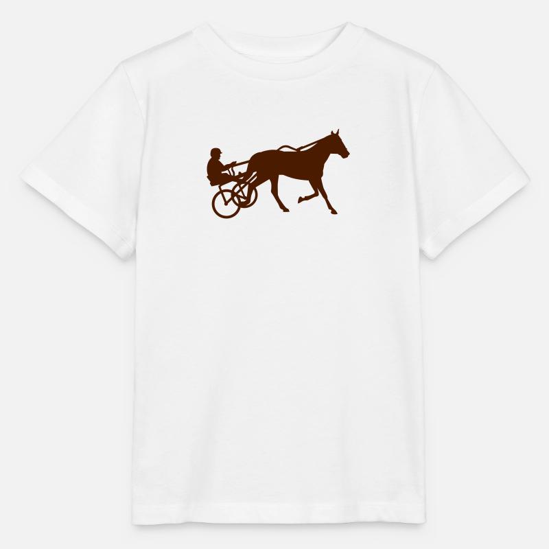 Course au trot - T-shirt bio MINI CREATOR Stanley/Stella Enfant - blanc