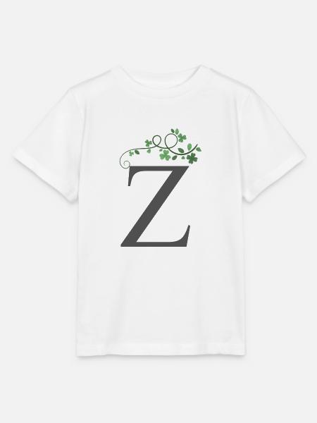 Z mit Kleeblätter - Stanley/Stella Kinder T-Shirt MINI CREATOR - Weiß