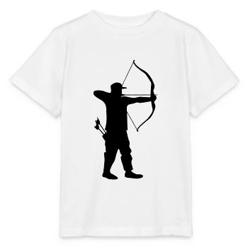 Archer archer archery with arrow quiver - Stanley/Stella MINI CREATOR Kids’ T-Shirt - white - Front - Maike (125cm)