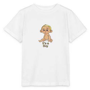Es ist ein Junge Baby - Stanley/Stella Kinder T-Shirt MINI CREATOR  - Weiß - Vorne - Maike (125cm)