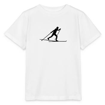 Langlauf, Langläufer - Stanley/Stella Kinder T-Shirt MINI CREATOR  - Weiß - Vorne - Maike (125cm)
