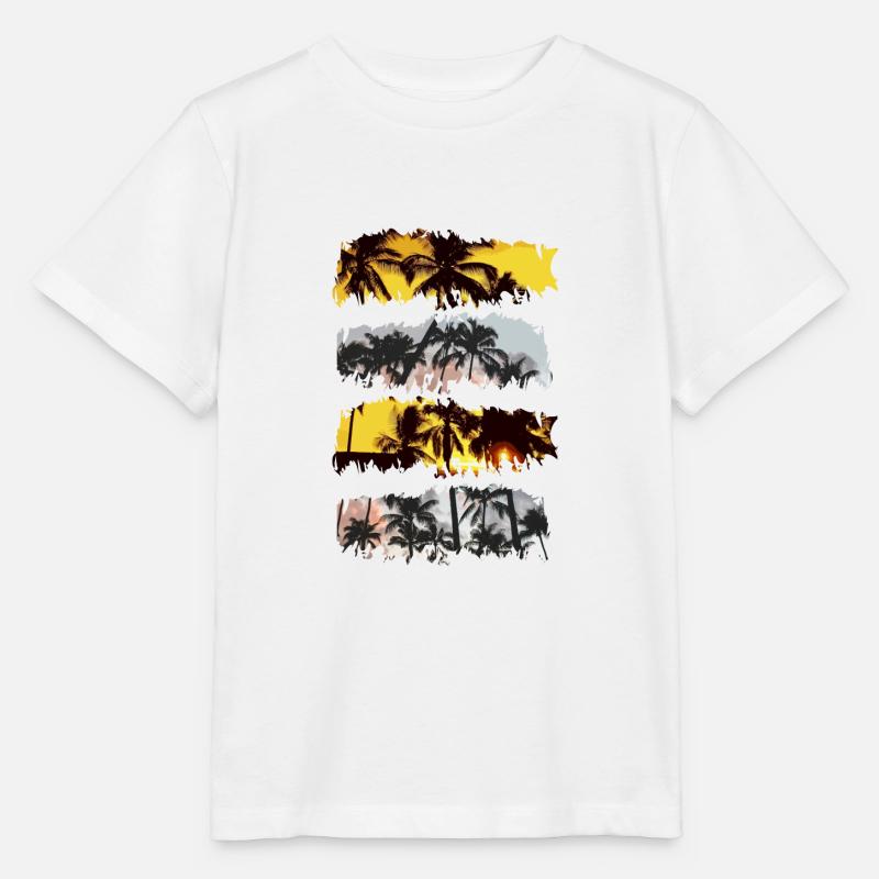 Palmen - Stanley/Stella Kinder T-Shirt MINI CREATOR  - Weiß