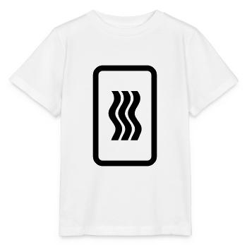 Zener Card | 3 Vertical Wavy Lines - Stanley/Stella MINI CREATOR Kids’ T-Shirt - white - Front - Maike (125cm)