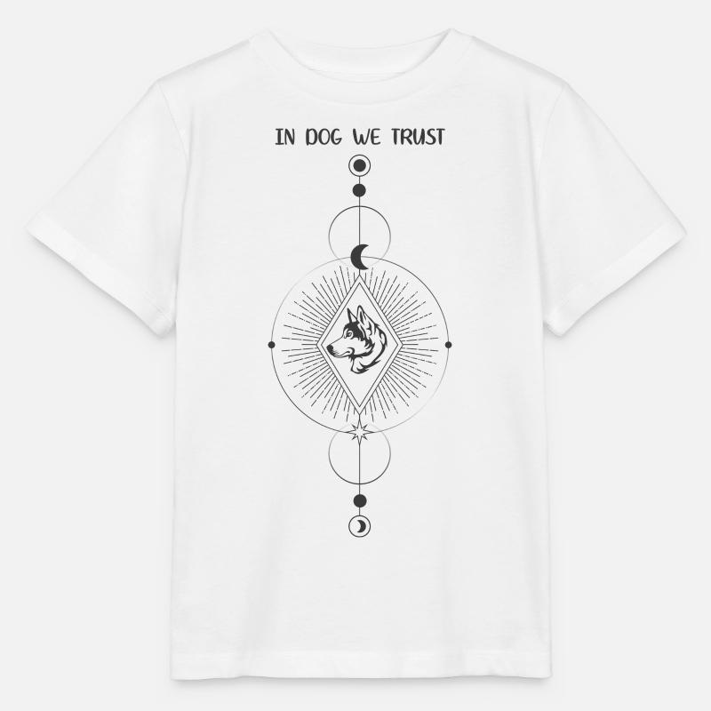 nous faisons confiance aux chiens - T-shirt bio MINI CREATOR Stanley/Stella Enfant - blanc