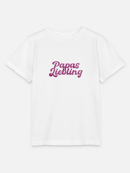 Papas Liebling bester Vater Geschenk - Stanley/Stella Kinder T-Shirt MINI CREATOR  - Weiß