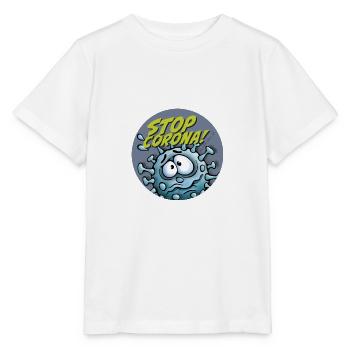 Stop Corona - Stanley/Stella Kinder T-Shirt MINI CREATOR  - Weiß - Vorne - Maike (125cm)