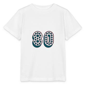 80. 80 YEARS. 80th ANNIVERSARY. 80TH BIRTHDAY. - Stanley/Stella MINI CREATOR Kids’ T-Shirt - white - Front - Maike (125cm)