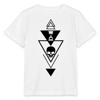 The passing of time is black - Stanley/Stella MINI CREATOR Kids’ T-Shirt - white - Front - Maike (125cm)