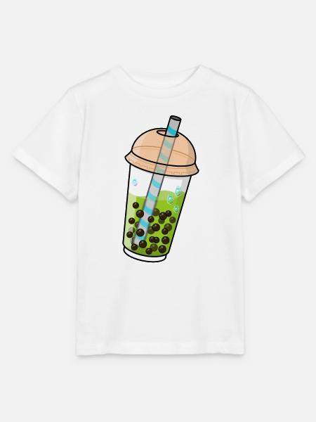 Bubble Tea Kawaii - Stanley/Stella Kinder T-Shirt MINI CREATOR - Weiß