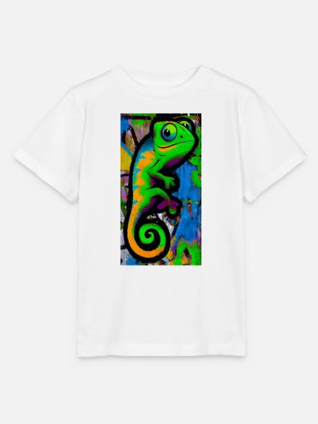 Chamäleon - Stanley/Stella Kinder T-Shirt MINI CREATOR - Weiß