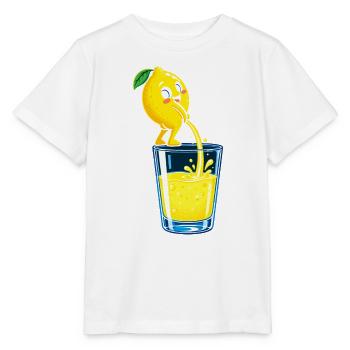 Zitronenheld Spritziges Glasbild - Stanley/Stella Kinder T-Shirt MINI CREATOR  - Weiß - Vorne - Maike (125cm)