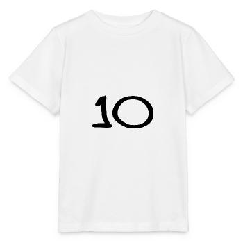 10. 10 YEARS. 10th ANNIVERSARY. 10 YEAR ANNIVERSARY. - Stanley/Stella MINI CREATOR Kids’ T-Shirt - white - Front - Maike (125cm)