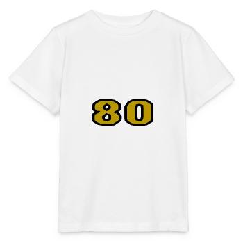 80. 80 YEARS. 80th ANNIVERSARY. 80TH BIRTHDAY. - Stanley/Stella MINI CREATOR Kids’ T-Shirt - white - Front - Maike (125cm)