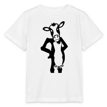 Cow cow cows - Stanley/Stella MINI CREATOR Kids’ T-Shirt - white - Front - Maike (125cm)