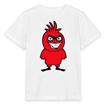 Parrot Bird Stares Nasty Aggressive Rage - Stanley/Stella MINI CREATOR Kids’ T-Shirt - white - Front - Maike (125cm)