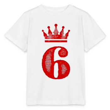 6 Couronne numérique - T-shirt bio MINI CREATOR Stanley/Stella Enfant - blanc - Devant - Maike (125cm)