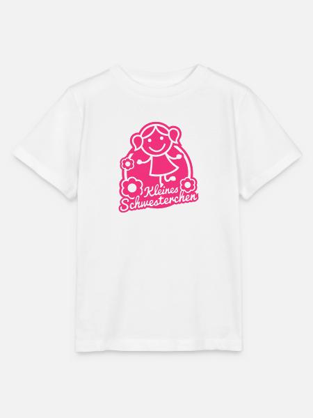 Kleines Schwesterchen (Emblem) - Stanley/Stella Kinder T-Shirt MINI CREATOR - Weiß