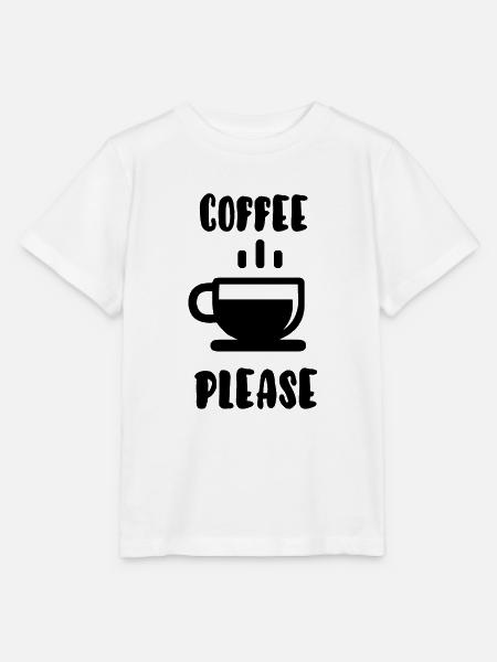Kaffee bitte - Stanley/Stella Kinder T-Shirt MINI CREATOR - Weiß