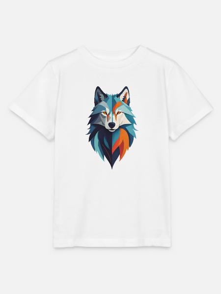 Abstrakter Wolf - Stanley/Stella Kinder T-Shirt MINI CREATOR - Weiß