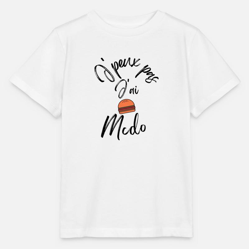 J Peux Pas J Ai Mcdo - T-shirt bio MINI CREATOR Stanley/Stella Enfant - blanc