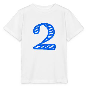 2 JAHRE. 2. JAHRESTAG. GEBURTSTAG 2 JAHRE. 2 - Stanley/Stella Kinder T-Shirt MINI CREATOR  - Weiß - Vorne - Maike (125cm)