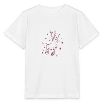 Elk - Nature Conservation - Wildlife - Stanley/Stella MINI CREATOR Kids’ T-Shirt - white - Front - Maike (125cm)