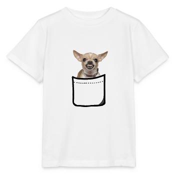 chihuahua en poche - T-shirt bio MINI CREATOR Stanley/Stella Enfant - blanc - Devant - Maike (125cm)