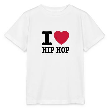 I love hiphop / I heart hiphop - T-shirt bio MINI CREATOR Stanley/Stella Enfant - blanc - Devant - Maike (125cm)