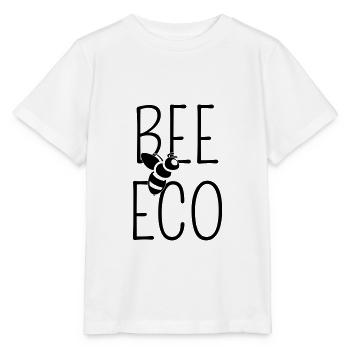 Bee eco 💚 Ecology - Bee - Ecological - Stanley/Stella MINI CREATOR Kids’ T-Shirt - white - Front - Maike (125cm)