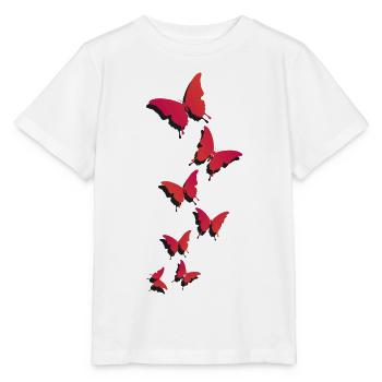 Fliegende Schmetterlinge - fliegende Schmetterlinge - Stanley/Stella Kinder T-Shirt MINI CREATOR  - Weiß - Vorne - Maike (125cm)